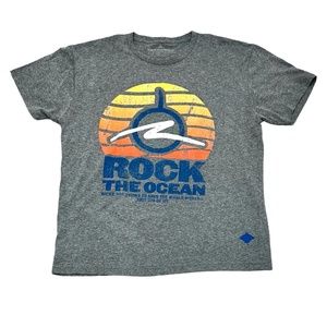 TORTUGA MUSIC FESTIVAL ROCK THE OCEAN GRAY SHORT SLEEVE TEE SHIRT